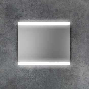 Espejo led baño cuadrado frontal EQUAL 100x80 - CRISTALED